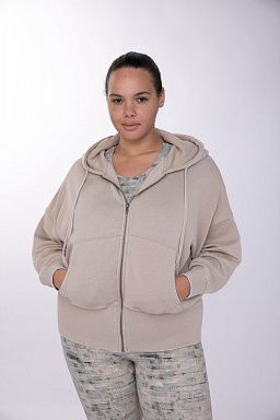 CURVY Fleece with Tapered Sleeves