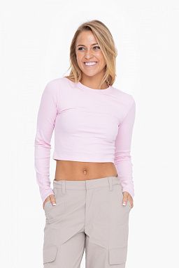 Essential Micro-Ribbed Cropped Athleisure