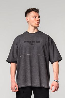 Washed-off Oversized Heavyweight Cotton NO SHORTCUTS